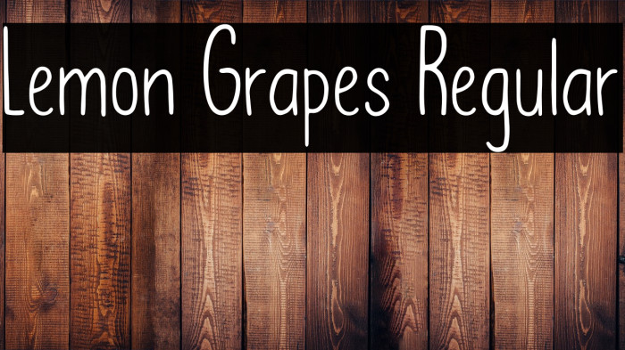 Lemon Grapes Regular Example 3