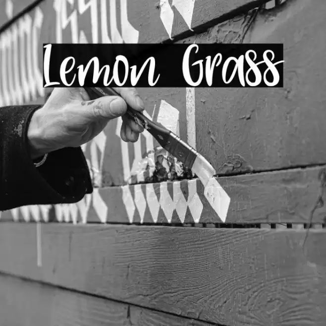 Lemon Grass Font examples