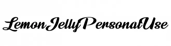 Lemon Jelly Personal Use   Frei Schriftart Herunterladen