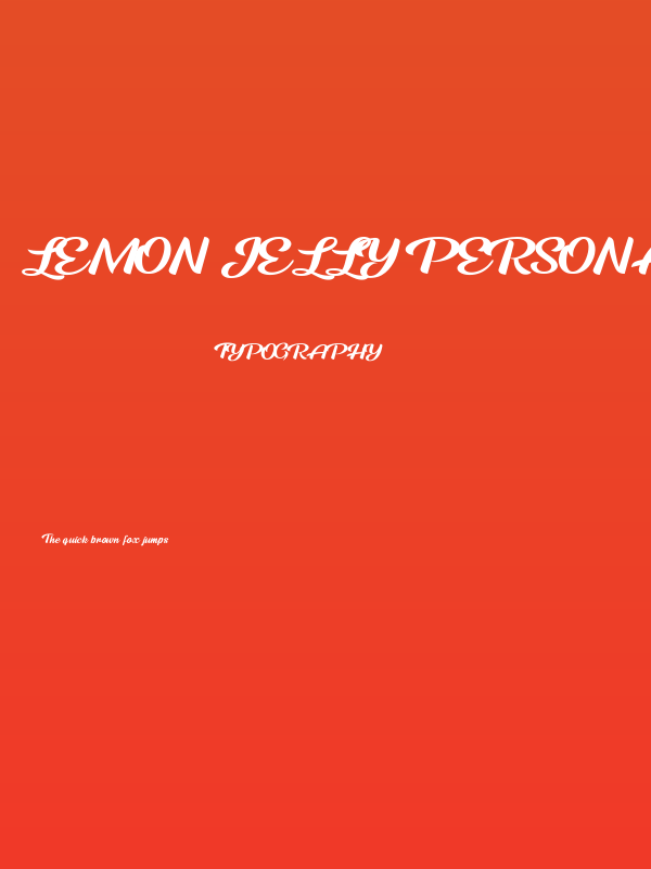 Lemon Jelly Personal Use  Poster