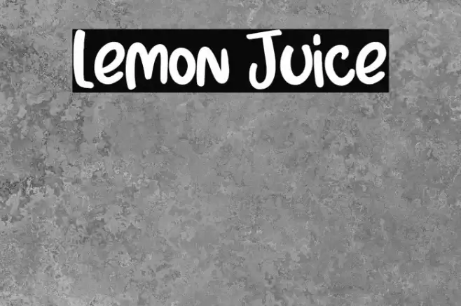 Lemon Juice Caratteri examples