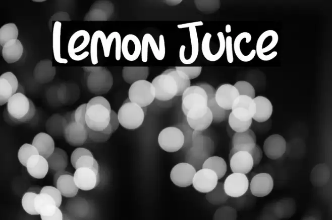 Lemon Juice Caratteri examples