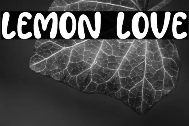 Lemon Love Font examples