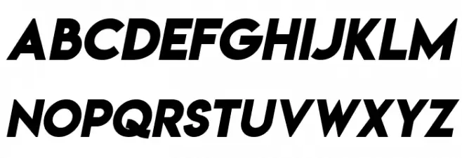 Lemon/Milk bold italic フォント 大文字