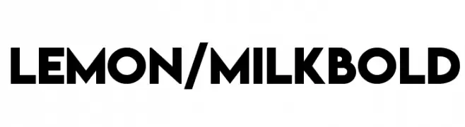 Lemon/Milk bold  تنزيل الخطوط