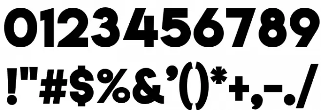 Lemon/Milk bold Font OTHER CHARS