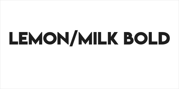 Lemon/Milk bold Logo