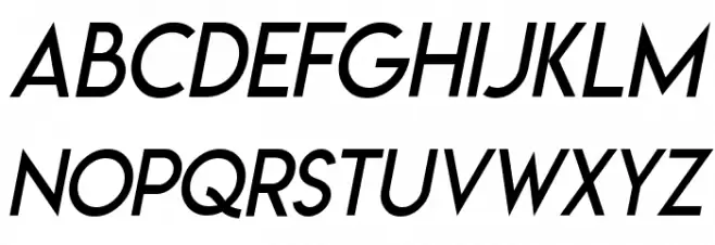 Lemon/Milk light italic Font LOWERCASE
