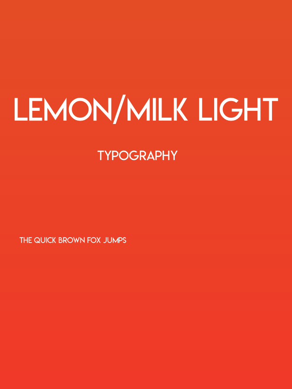Lemon/Milk light Poster