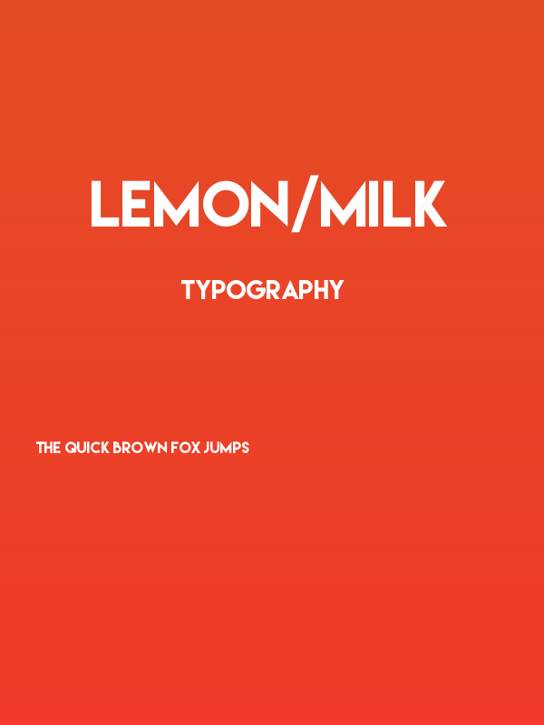 Lemon/Milk Poster
