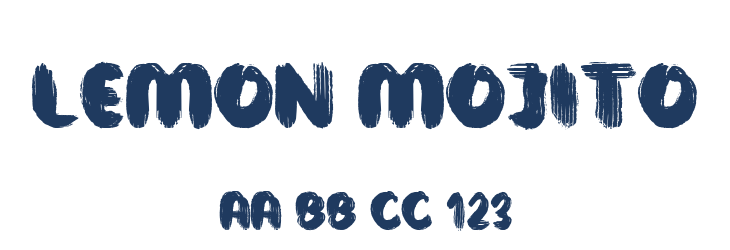 Lemon Mojito Font Preview