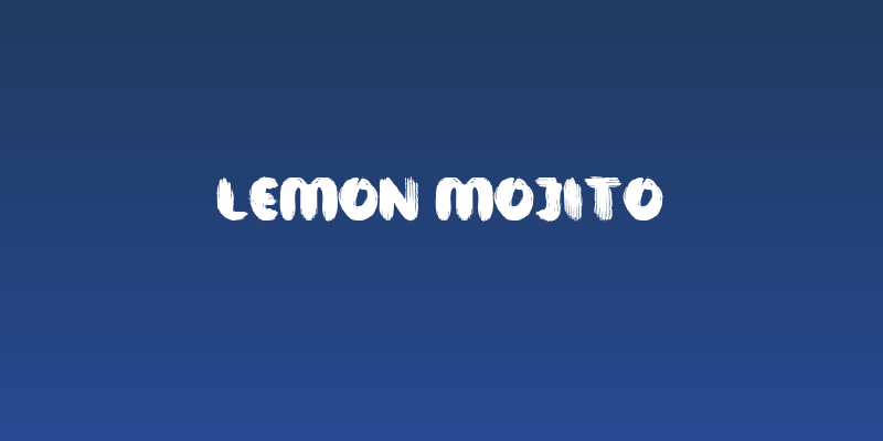 Lemon Mojito Social Header