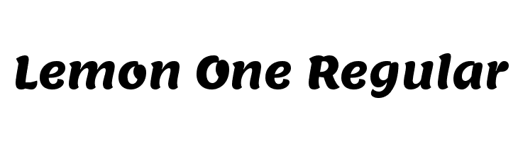 Lemon One Regular Font
