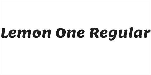 Lemon One Regular Logo