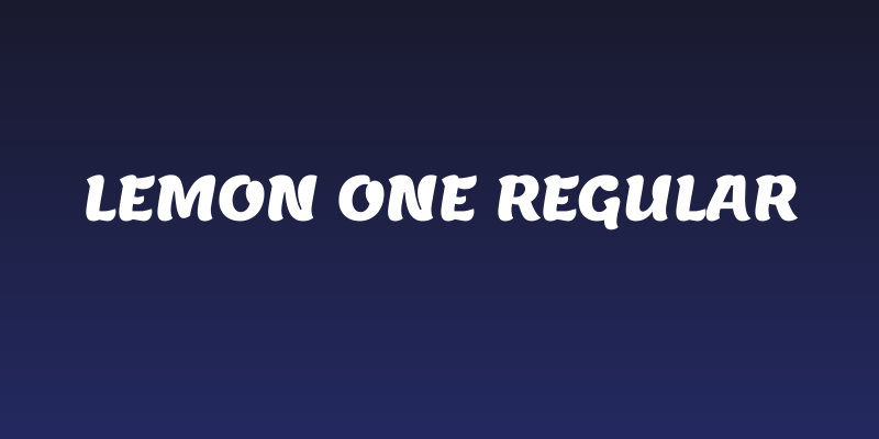 Lemon One Regular Social Header