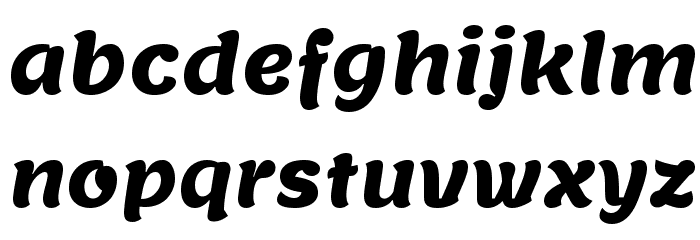 Lemon One Regular Font LOWERCASE