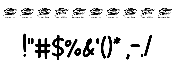 Lemon Press - Personal Use Font OTHER CHARS
