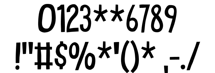 Lemon Punch DEMO Font OTHER CHARS