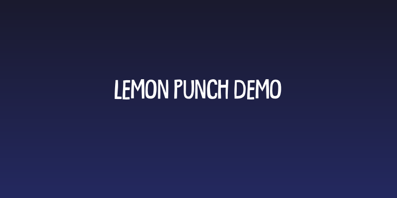 Lemon Punch DEMO Social Header