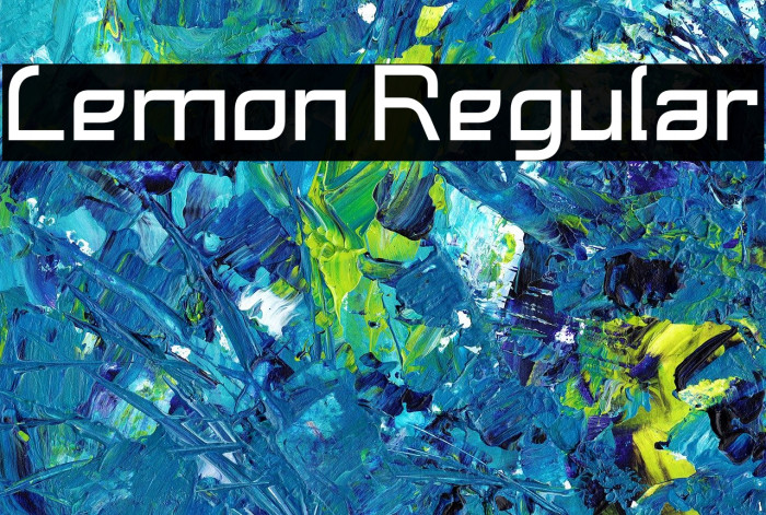 Lemon Regular Font examples