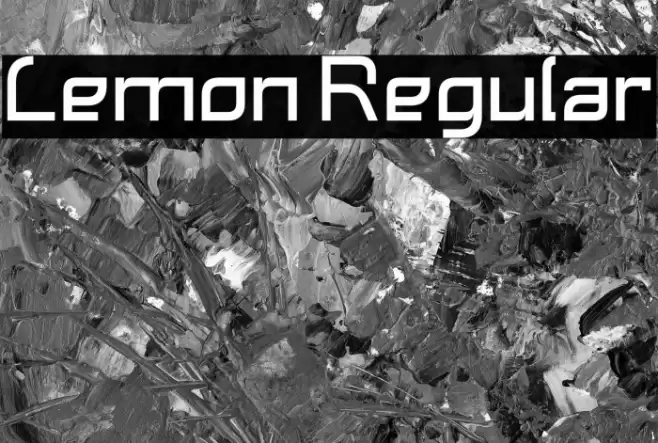 Lemon Regular Font examples