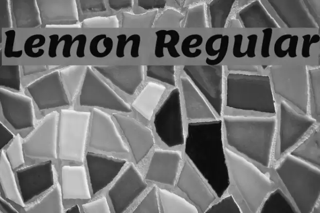 Lemon Regular Шрифта examples