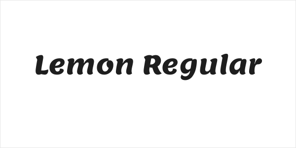 Lemon Regular Logo