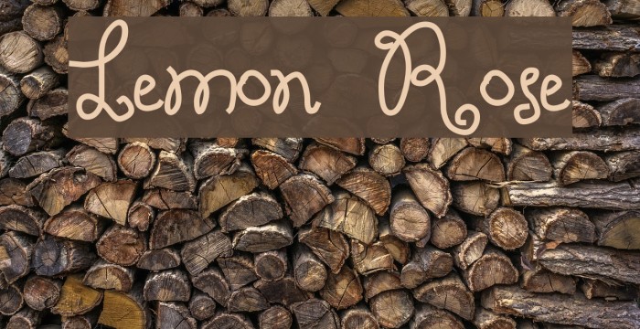 Lemon Rose Font examples