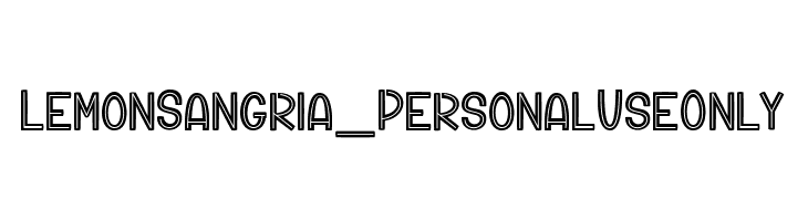 Lemon Sangria_PersonalUseOnly  フリーフォントのダウンロード