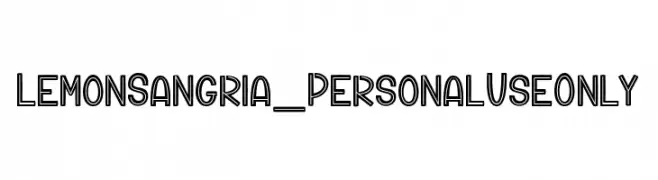 Lemon Sangria_PersonalUseOnly  Fuentes Gratis Descargar