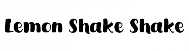 Lemon Shake Shake  Fuentes Gratis Descargar