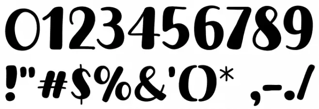 Lemon Shake Shake Font OTHER CHARS