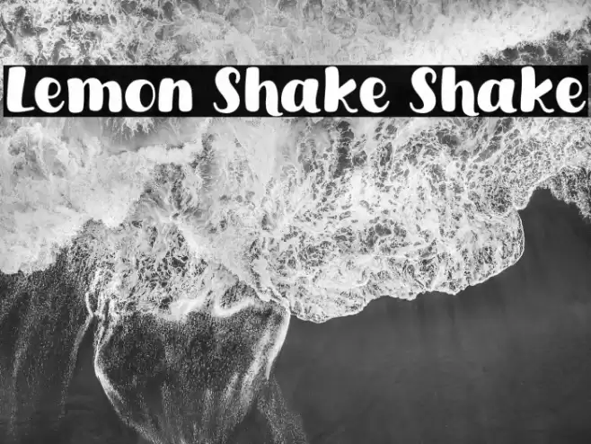 Lemon Shake Shake Font examples