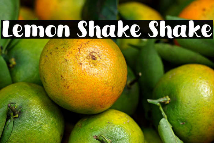 Lemon Shake Shake Example 3