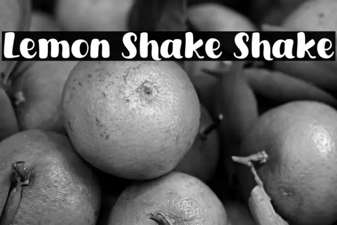Lemon Shake Shake Font examples