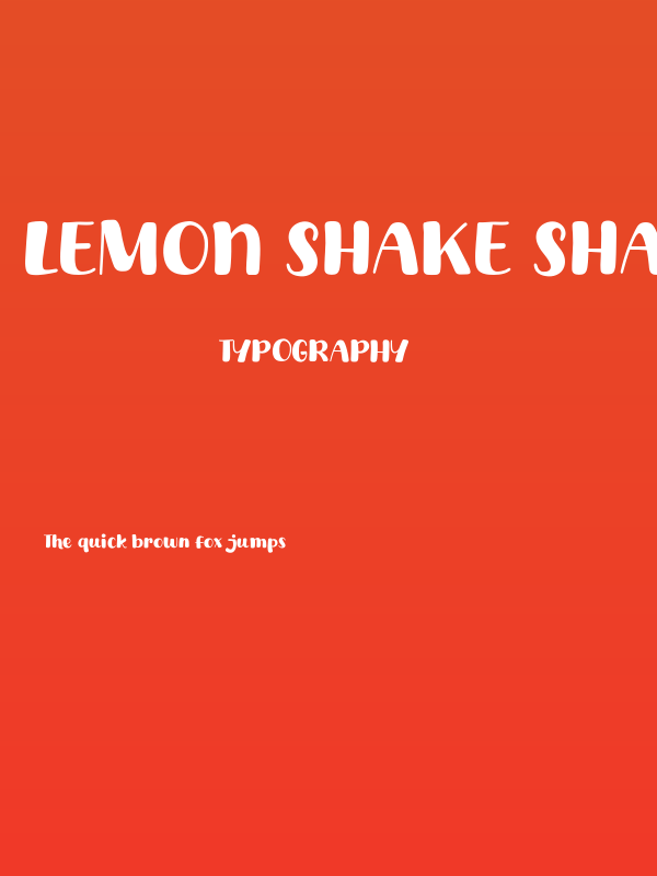 Lemon Shake Shake Poster