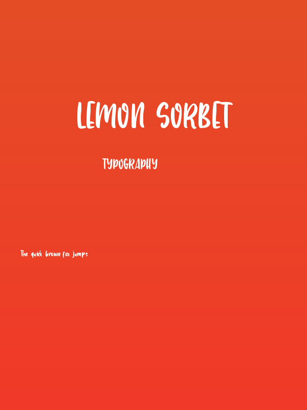 Lemon Sorbet Poster