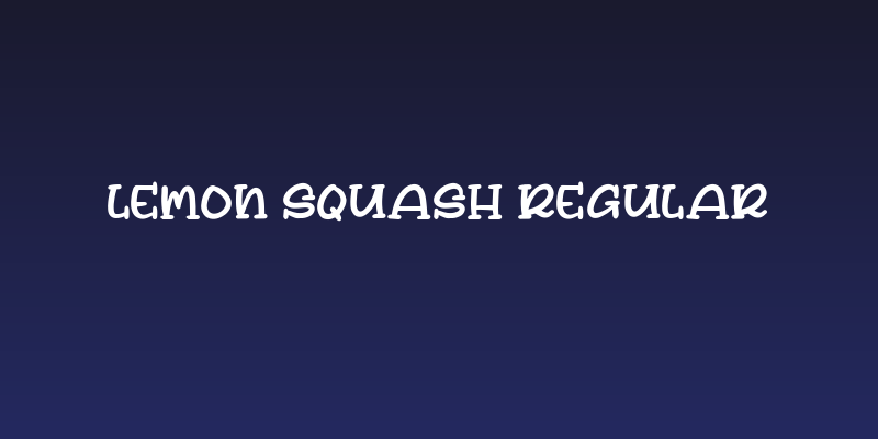 Lemon Squash Regular Social Header