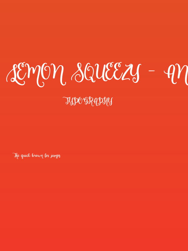 Lemon Squeezy - AND Poster