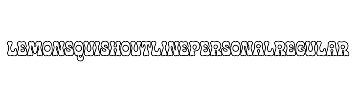 Lemon Squish Outline PERSONAL Regular  Frei Schriftart Herunterladen