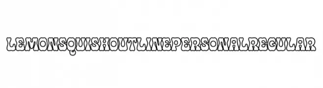 Lemon Squish Outline PERSONAL Regular  baixar fontes gratis
