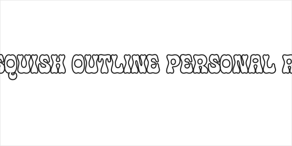 Lemon Squish Outline PERSONAL Regular Logo