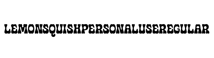 Lemon Squish PERSONAL USE Regular  Free Fonts Download