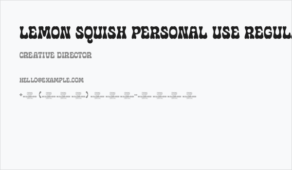 Lemon Squish PERSONAL USE Regular Business Card