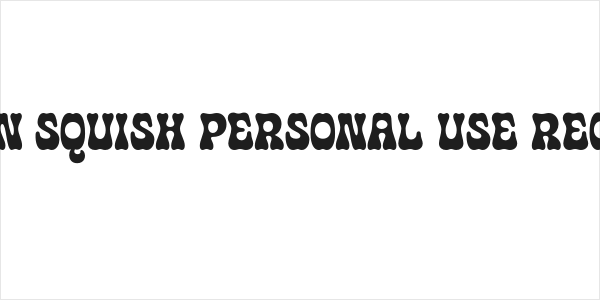 Lemon Squish PERSONAL USE Regular Logo