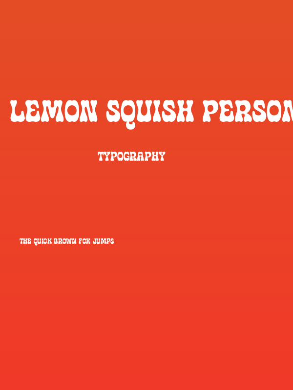 Lemon Squish PERSONAL USE Regular Poster