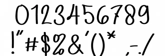 Lemon Tea Font OTHER CHARS