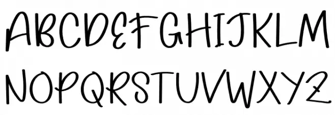 Lemon Tea Font UPPERCASE