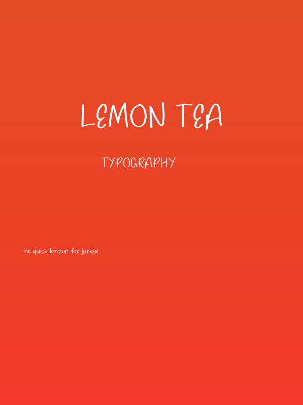 Lemon Tea Poster
