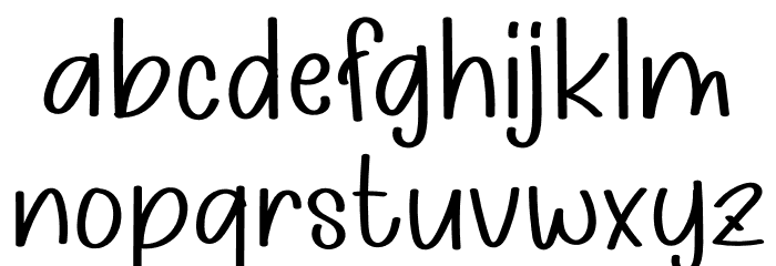Lemon Tea Font LOWERCASE
